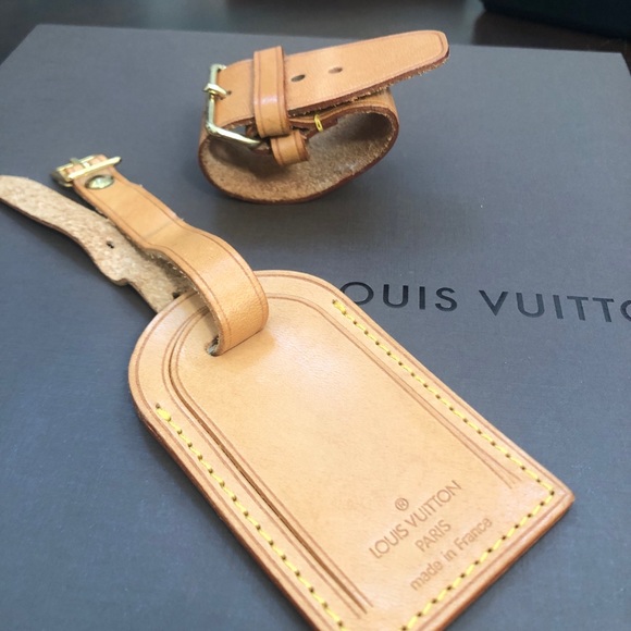 Louis Vuitton luggage name tag and handle strap - Picture 3 of 9